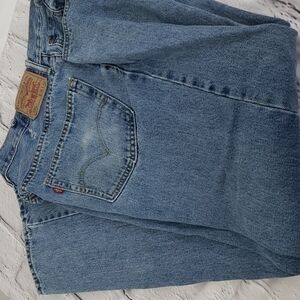 LEVI'S 550 Relaxed Fit *Loved 37x31 Holes Stains See pics